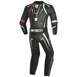 R-Tech Defender GP Full-Leather Racing Motorcycle Suit Black/White/Red