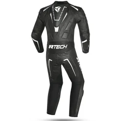 R-Tech Defender GP Full-Leather Racing Motorcycle Suit Black/White