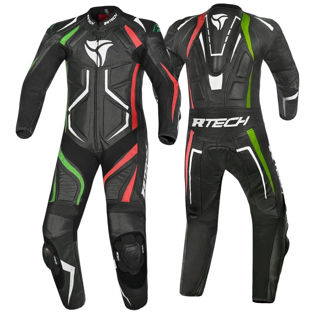 R-TECH Defender GP 1-Piece Suit Black/Red/Green