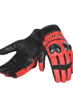 R-Tech Falcon Motorcycle Gloves Black Red