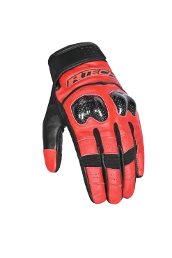 R-Tech Falcon Motorcycle Gloves Black Red