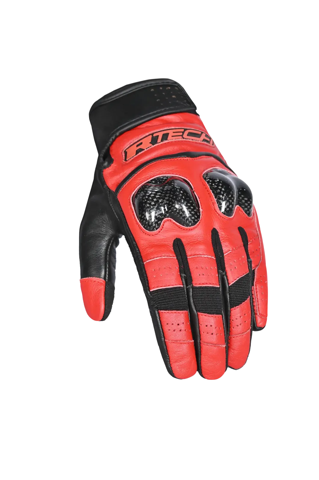 R-Tech Falcon Motorcycle Gloves Black Red
