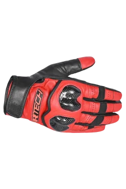 R-Tech Falcon Motorcycle Gloves Black Red
