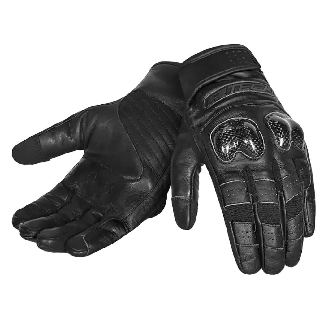 R-Tech Falcon Motorcycle Gloves Black