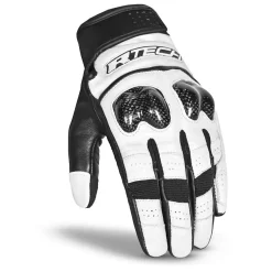 R-Tech Falcon Motorcycle Gloves Black White