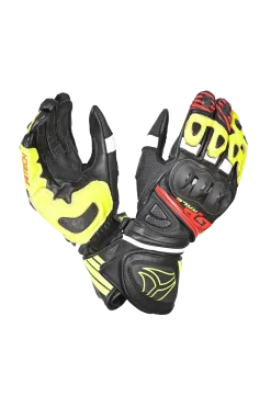 R-tech GP Racing Men's Racing Gloves BLACK/YELLOW