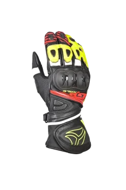 R-tech GP Racing Men's Racing Gloves BLACK/YELLOW