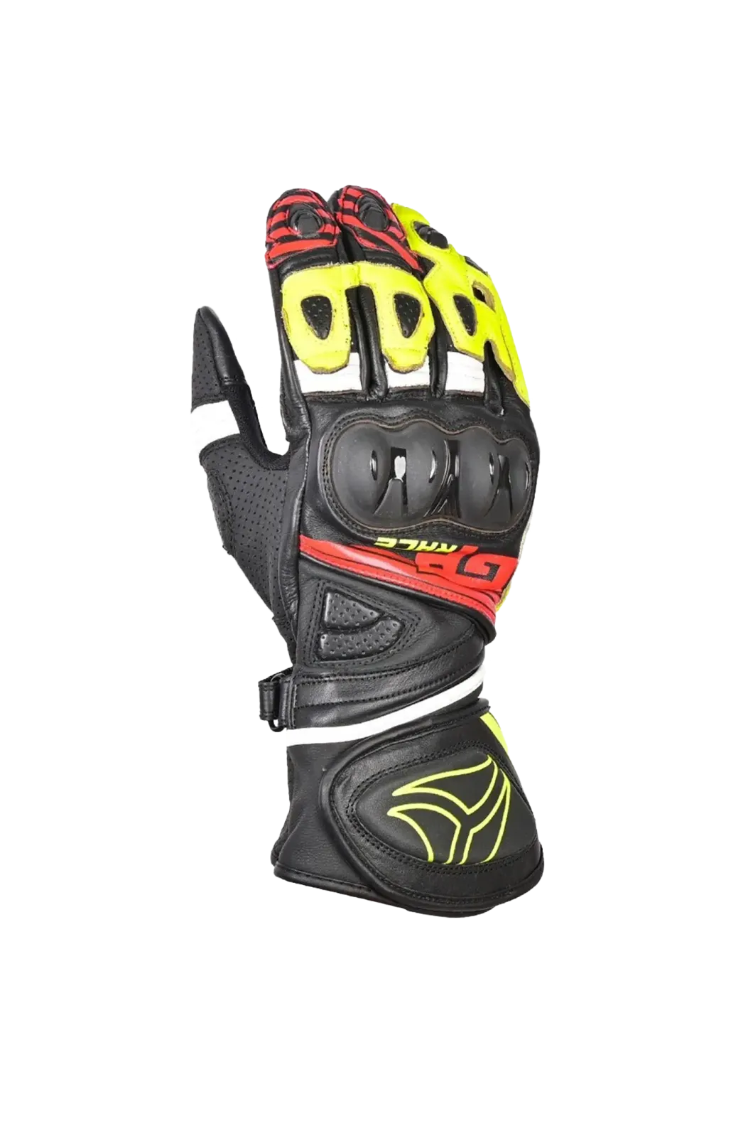 R-tech GP Racing Men's Racing Gloves BLACK/YELLOW