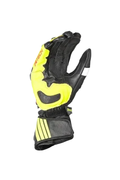 R-tech GP Racing Men's Racing Gloves BLACK/YELLOW