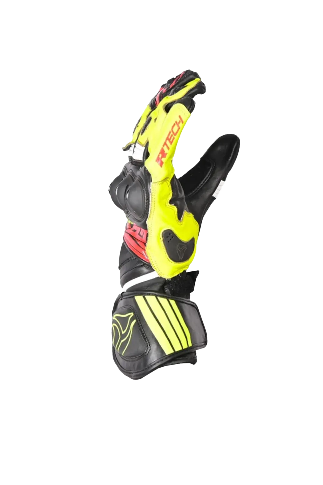 R-tech GP Racing Men's Racing Gloves BLACK/YELLOW