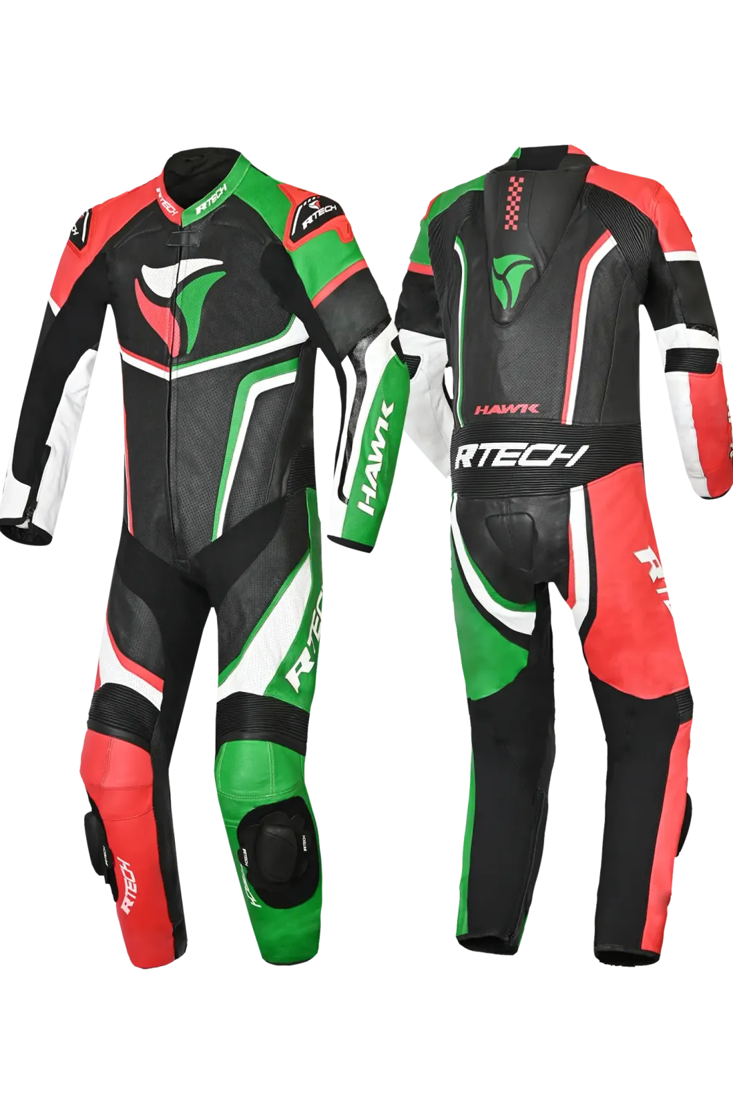 R-Tech Hawk 1 Pc Black White Green Red