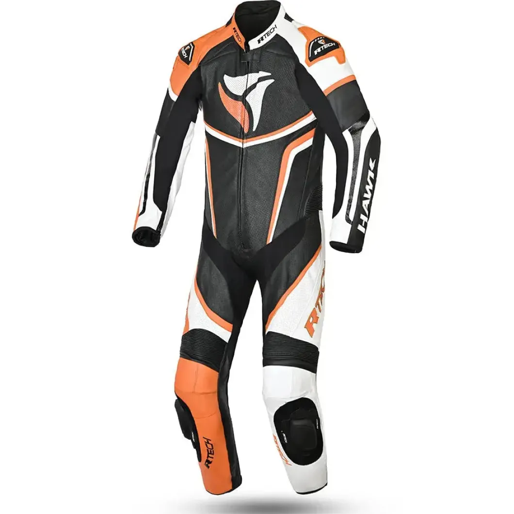 R-Tech Hawk 1 Pc Black White Naranja