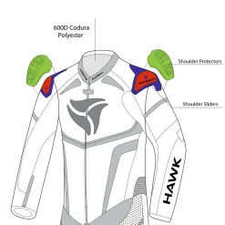 R-Tech Hawk 1 Pc Black Yellow Fluor
