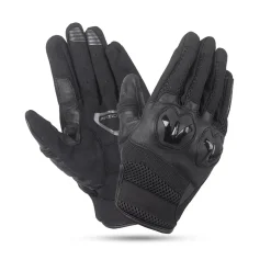 R-Tech Jet Evo Black Motorcycle Gloves