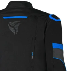 R-TECH KNIGHT RIDER GIACCA DI MOTO 3 IN 1 UOMO TESSUTO LUNGA NERO ANTRACITE BLU