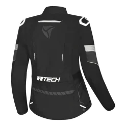 R-TECH KNIGHT RIDER GIACCA DI MOTO 3 IN 1 DONNA TESSUTO LUNGA NERO ANTRACITE BIANCO