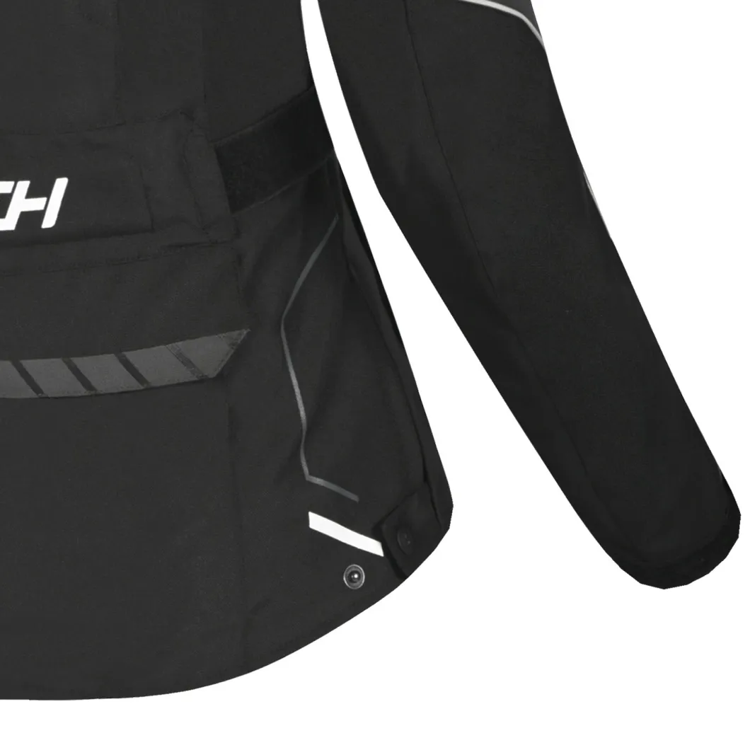 R-TECH KNIGHT RIDER GIACCA DI MOTO 3 IN 1 DONNA TESSUTO LUNGA NERO ANTRACITE BIANCO