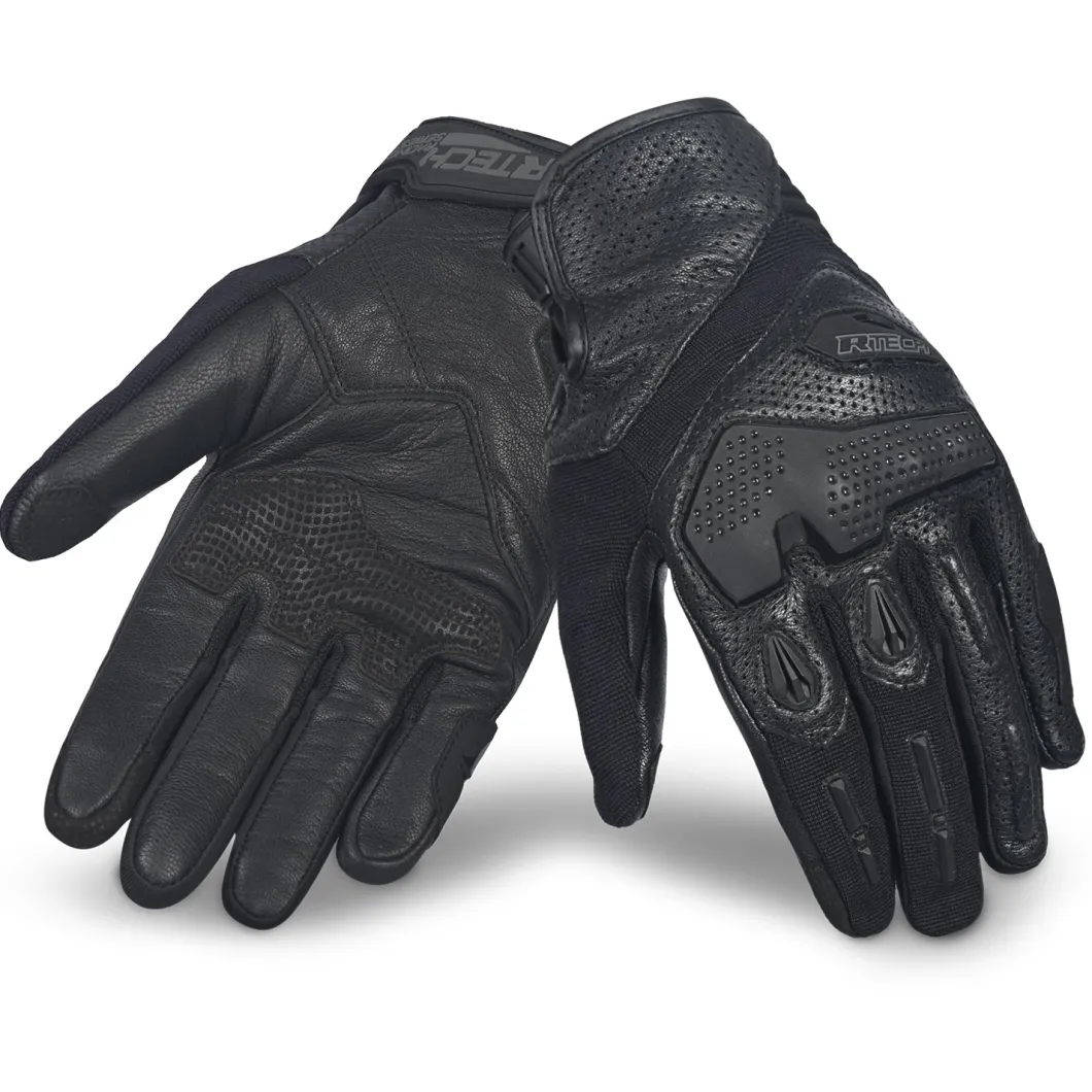 R-TECH KNIGHT RIDER GUANTI DI MOTO ESTIVI NERO