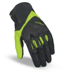 R-TECH KNIGHT RIDER GUANTI DI MOTO ESTIVI NERO GIALLO FLUO