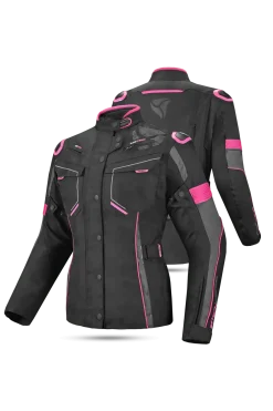 R-TECH KNIGHT RIDER 3IN1 LADY (Long) Black/Fuchsia.