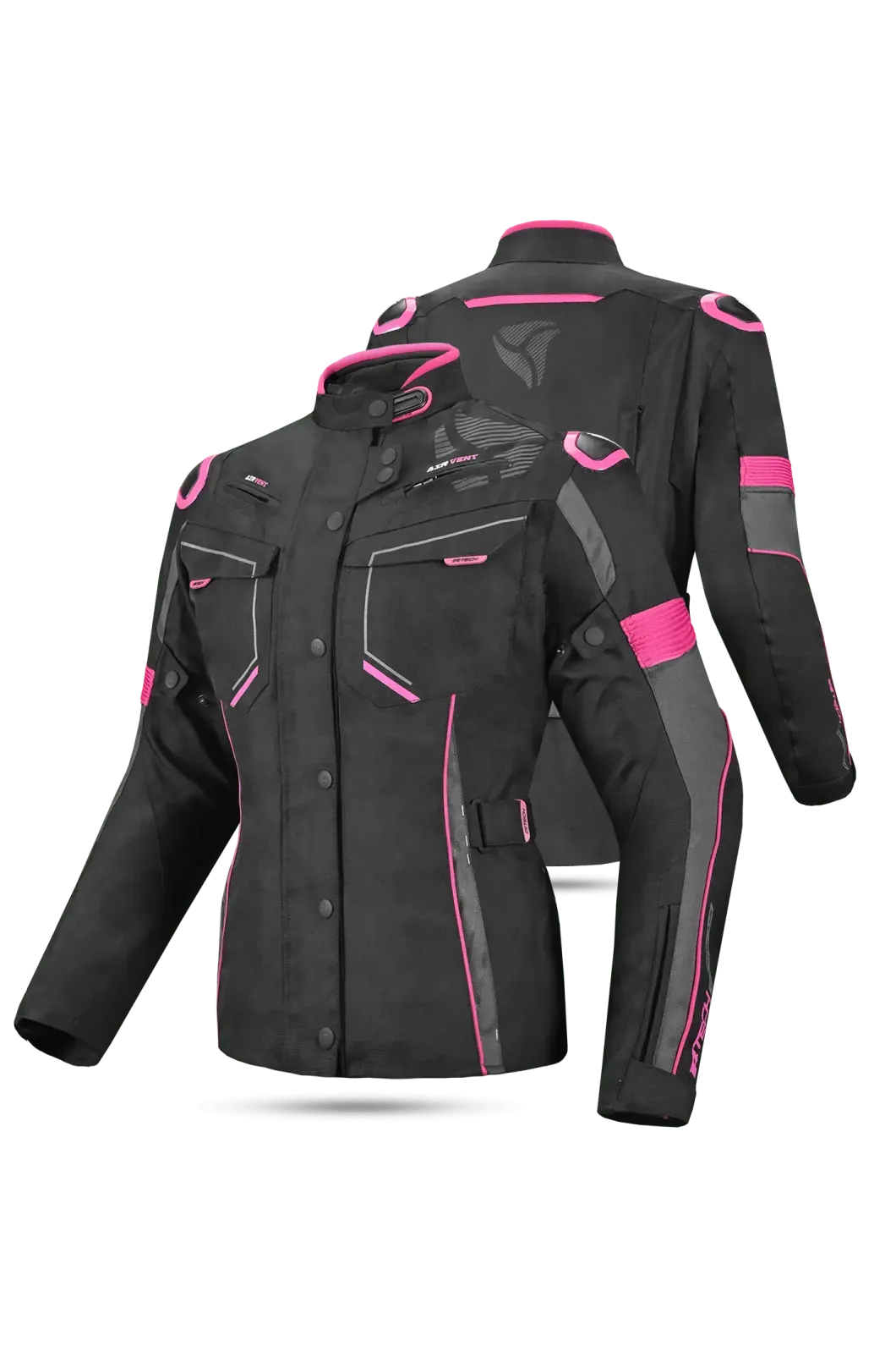 R-TECH KNIGHT RIDER 3IN1 LADY (Long) Black/Fuchsia.