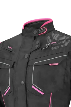 R-TECH KNIGHT RIDER 3IN1 LADY (Long) Black/Fuchsia.