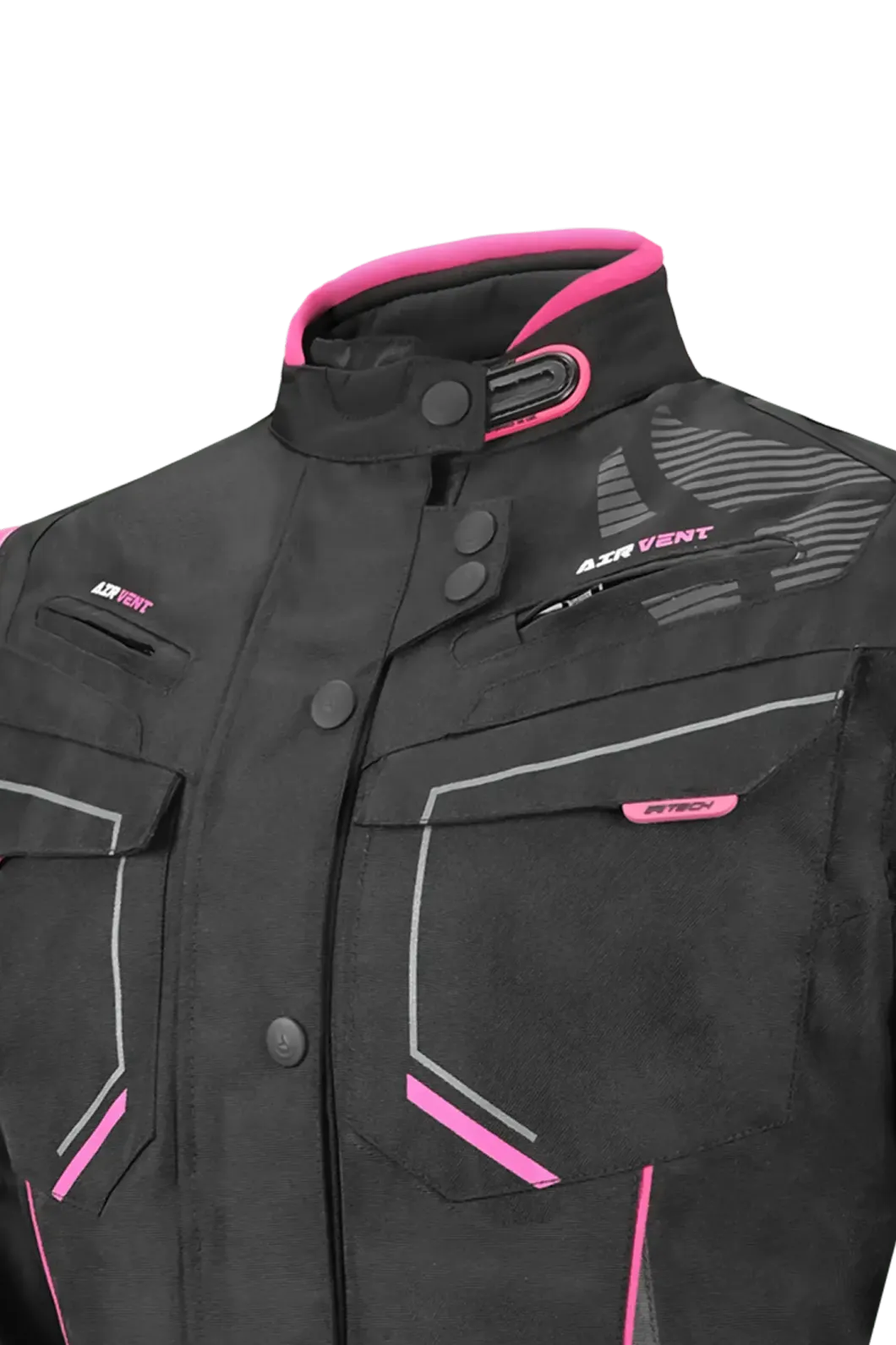 R-TECH KNIGHT RIDER 3IN1 LADY (Long) Black/Fuchsia.