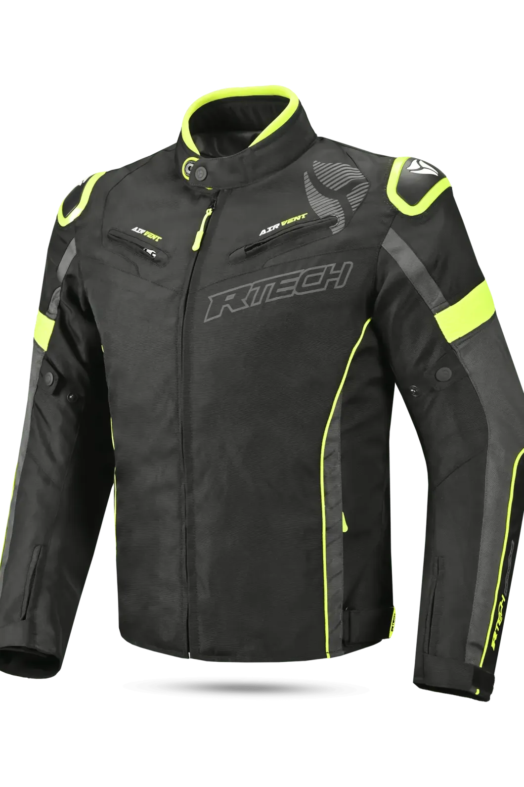 R-Tech Knight Rider Short Three Layers - Black/Anthracite/Fluorescent Yellow