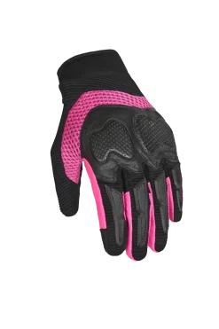R-TECH - LADY CRUISER TEXTILE GLOVES BLACK/PINK