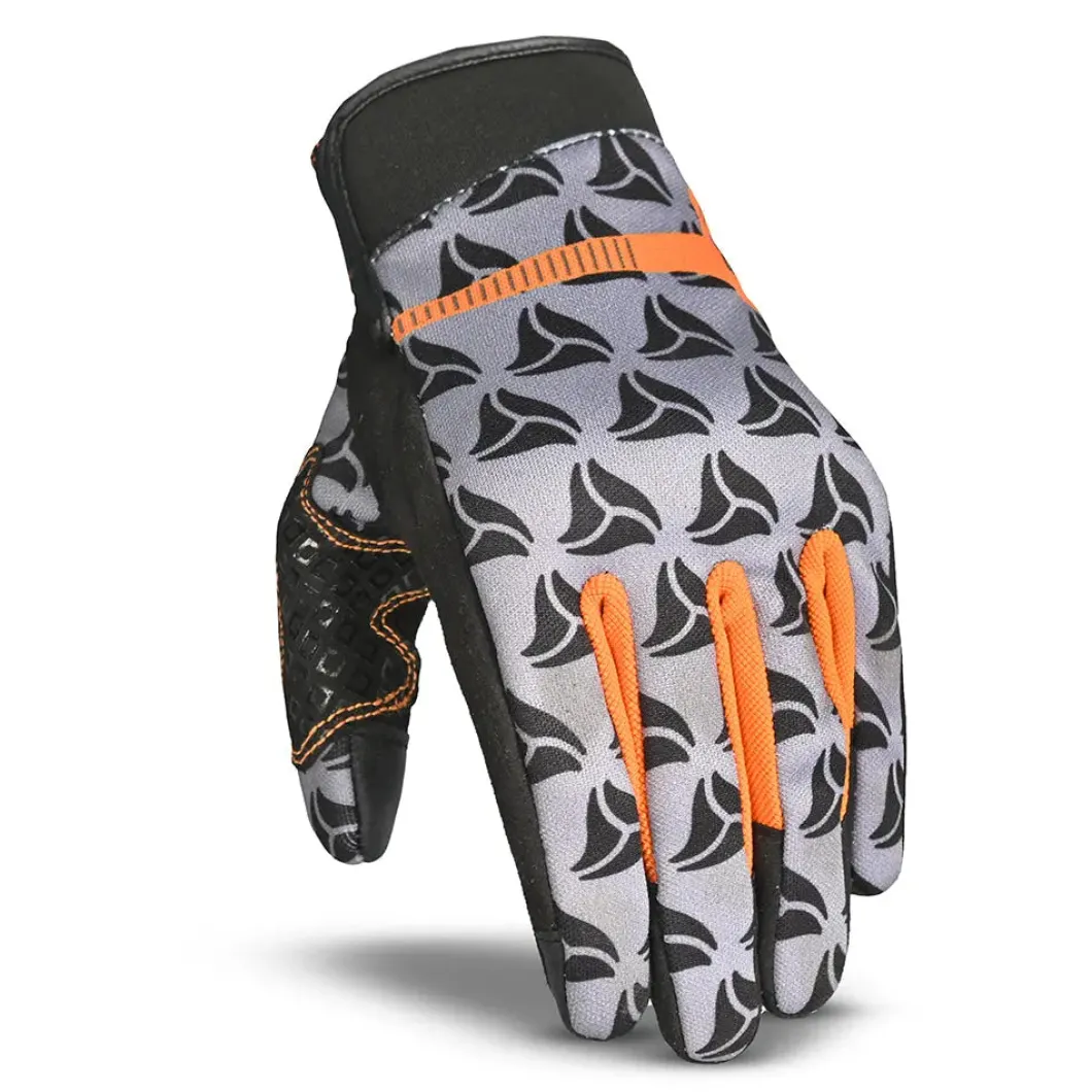 R-Tech Leopard Orange Textile Glove