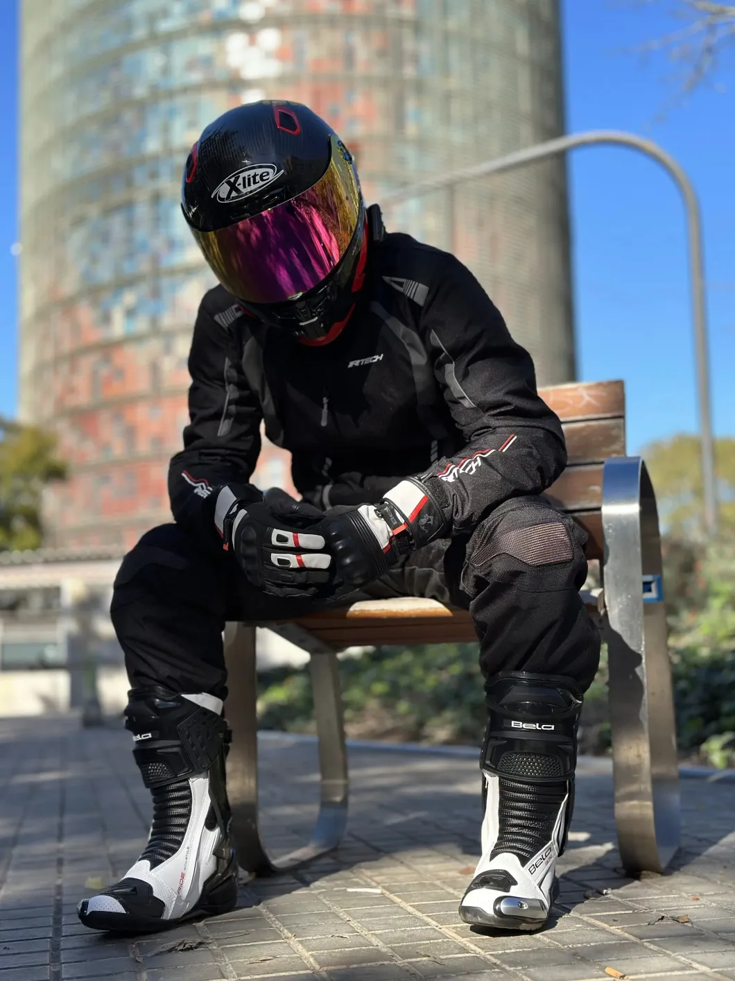 R-Tech Marshal Grey Textile Motorcycle Jackets