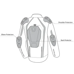 R-Tech Marshal Grey Textile Motorcycle Jackets