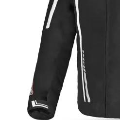 R-TECH Marshal Men's Black and White Textile Motorcycle Jacket