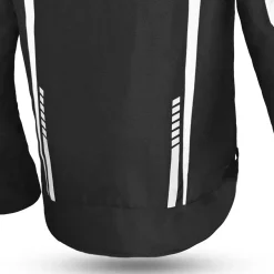 R-TECH Marshal Men's Black and White Textile Motorcycle Jacket