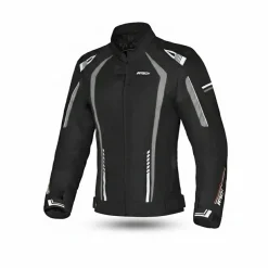 R-TECH MARSHAL WOMEN'S MOTORCYCLE JACKET IN BLACK AND GREY FABRIC