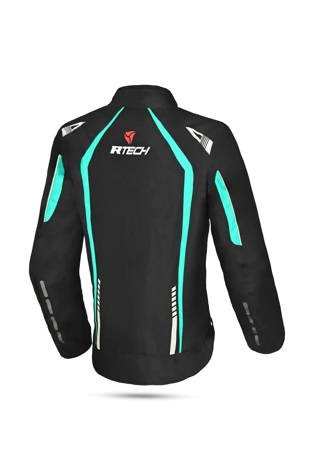 R-Tech Marshal Women's Motorcycle Jacket Black/Turquoise
