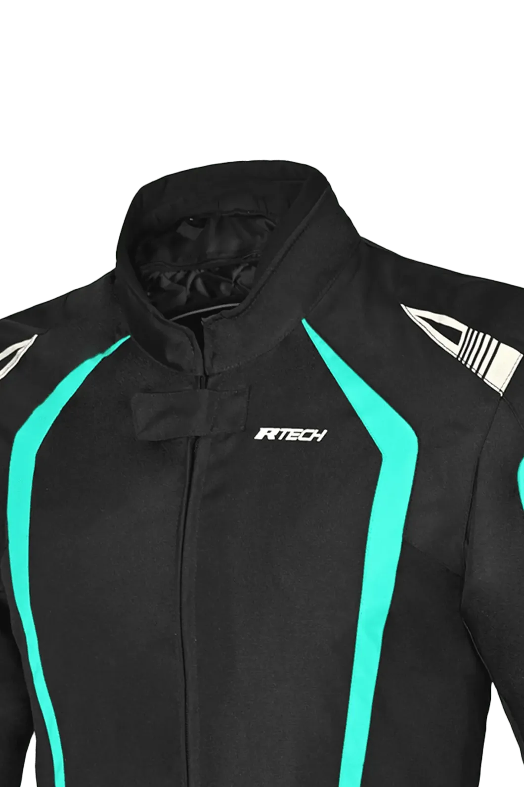 R-Tech Marshal Women's Motorcycle Jacket Black/Turquoise