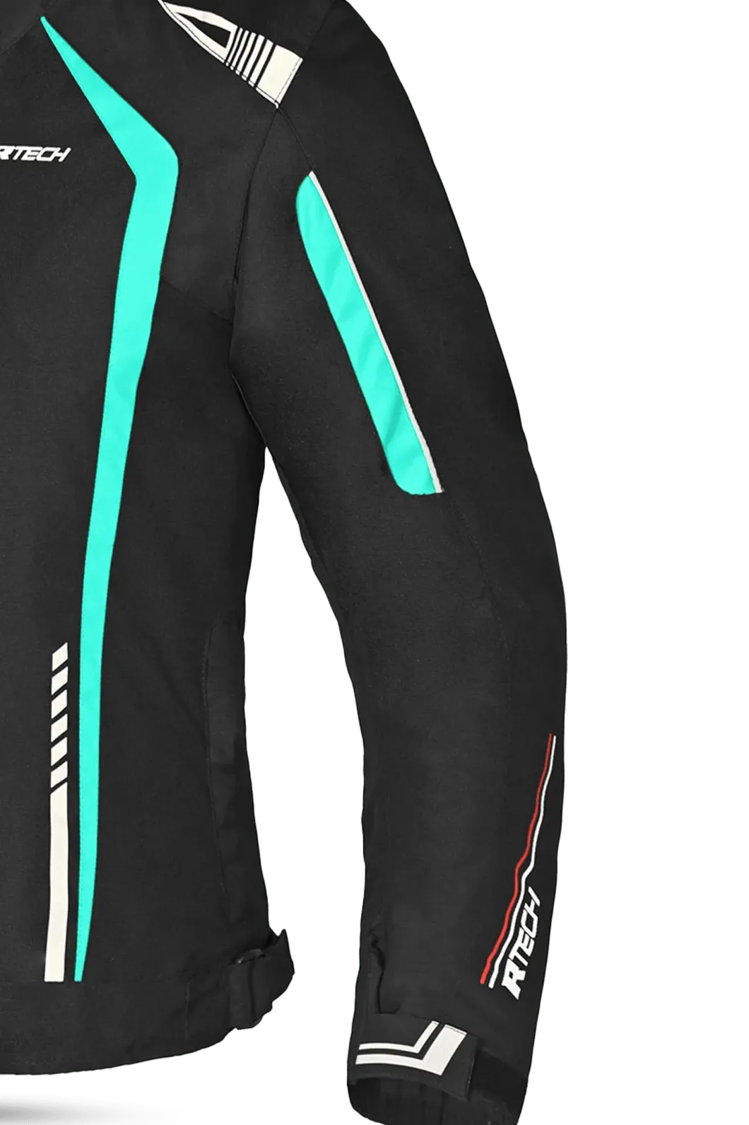 R-Tech Marshal Women's Motorcycle Jacket Black/Turquoise