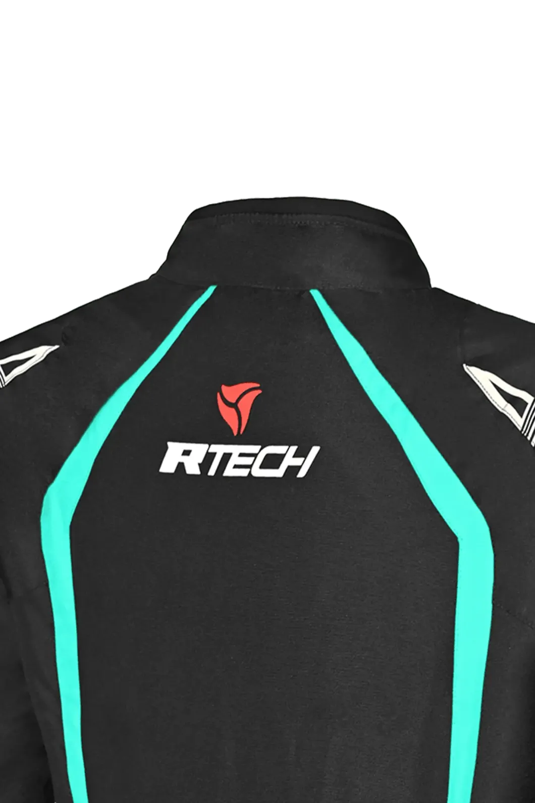 R-Tech Marshal Women's Motorcycle Jacket Black/Turquoise