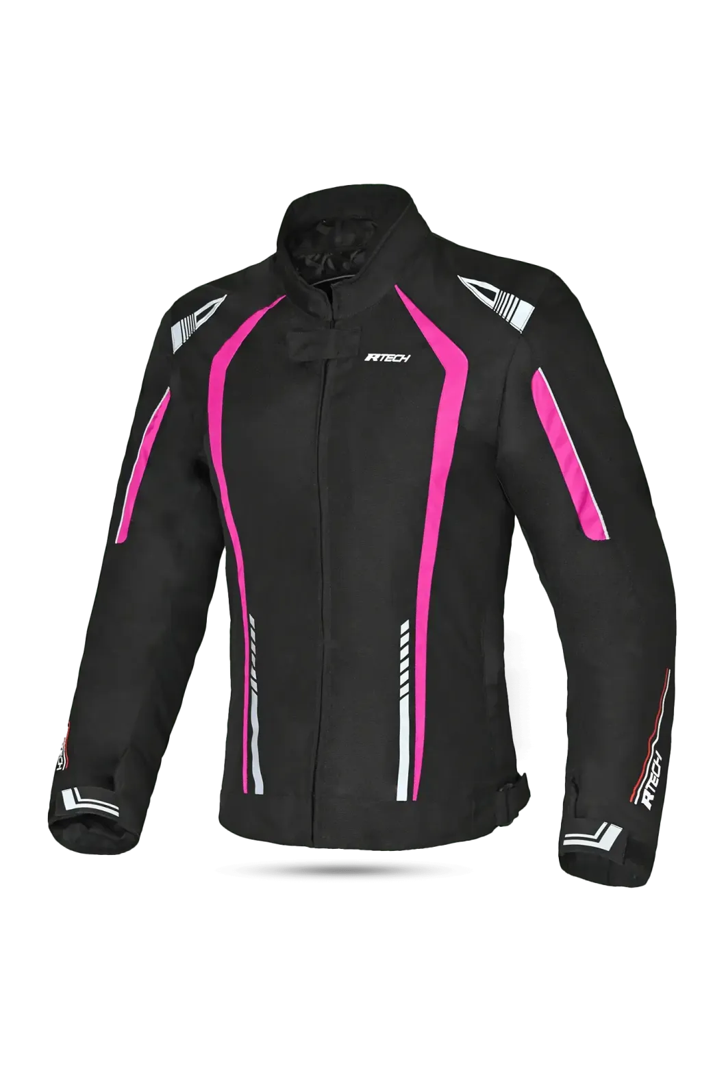 R-Tech Marshal Women's Motorcycle Jacket Black/Pink