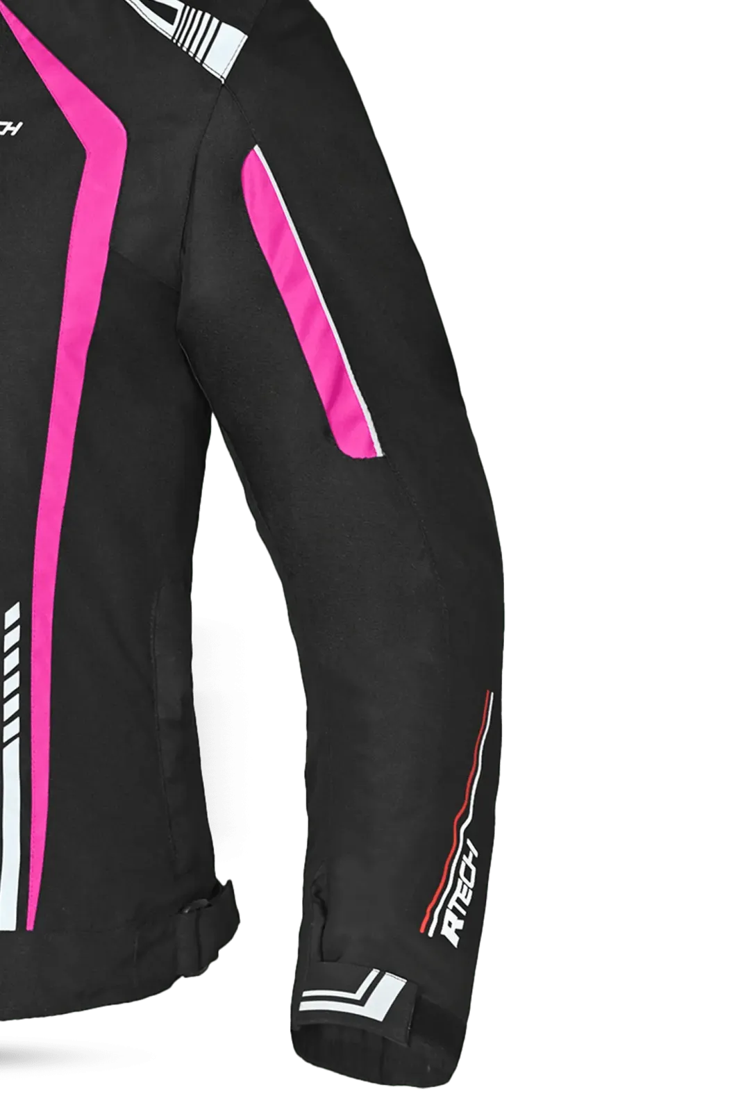 R-Tech Marshal Women's Motorcycle Jacket Black/Pink