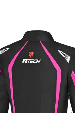 R-Tech Marshal Women's Motorcycle Jacket Black/Pink