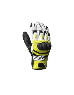 R-TECH - PIEL ROCCO Racing GLOVES Black/Amarillo Farina