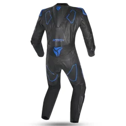 R-Tech rising Kangaroo Mix star Full-Leather Racing Motorcycle Suit Black/Blue