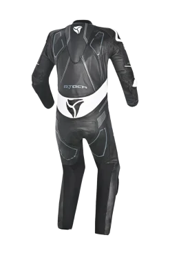 R-Tech Rising Star Kangaroo Mix One-Piece Motorcycle Suit Black/White