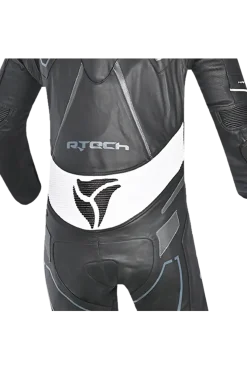 R-Tech Rising Star Kangaroo Mix One-Piece Motorcycle Suit Black/White