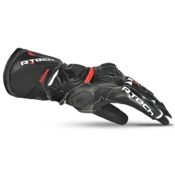 R-Tech Robo Men Black Red Leather Racing Gloves