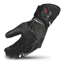 R-Tech Robo Men Black Red Leather Racing Gloves