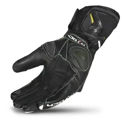 R-Tech Robo Men Black/Yellow/Flu Leather Racing Gloves