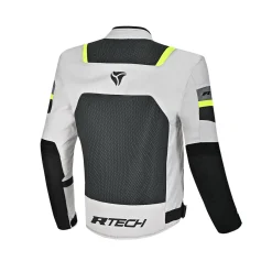 R-TECH SPIRAL MESH GIACCA DI MOTO IN TESSUTO UOMO GHIACCIO NERO GIALLO